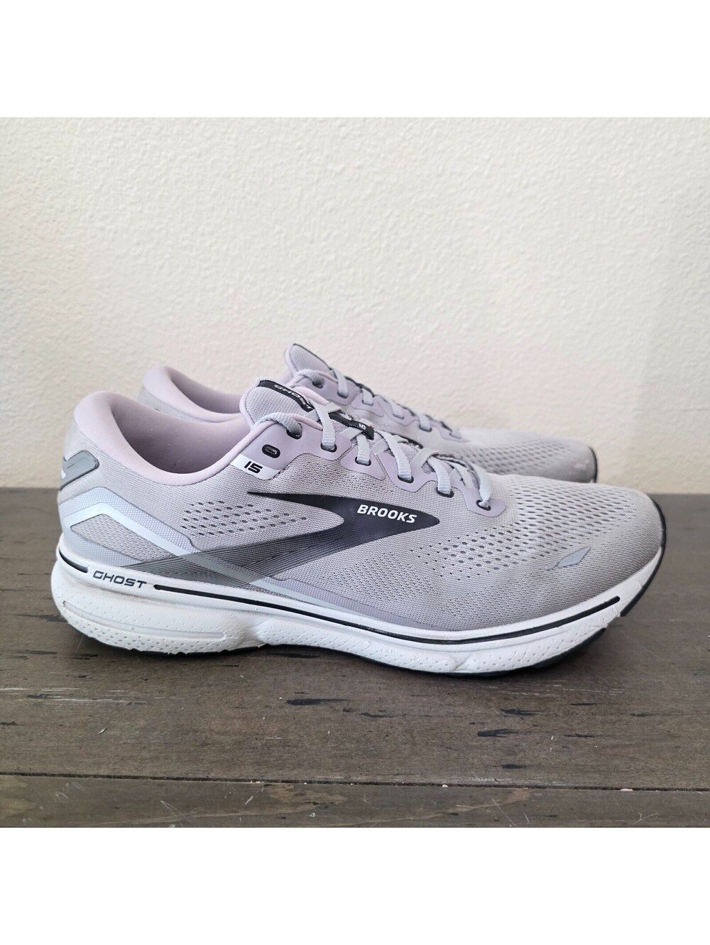 Brooks Ghost 15 Men's Size 14 2E WIDE Running Athletic Shoe Gray 110393 Sneakers